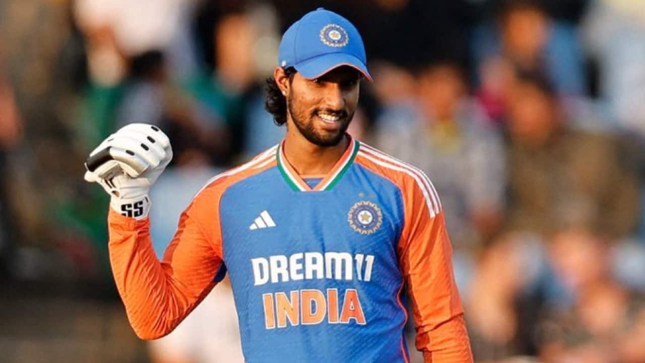 Varma scoring a T20I century