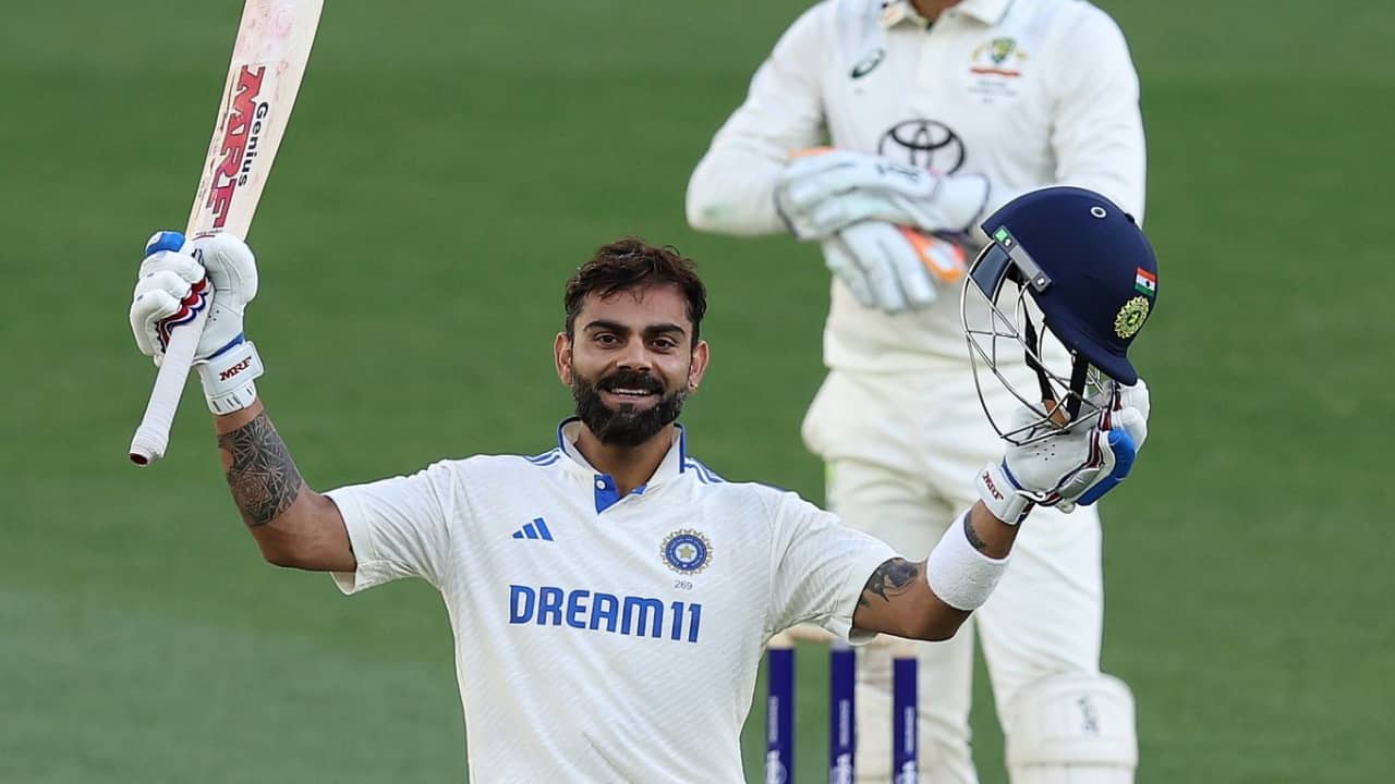 Kohli scoring a Test ton