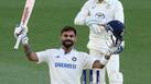 Kohli scoring a Test ton