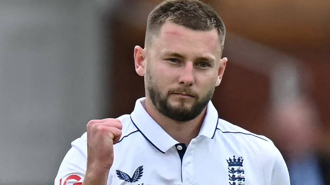 Atkinson taking a Test wicket
