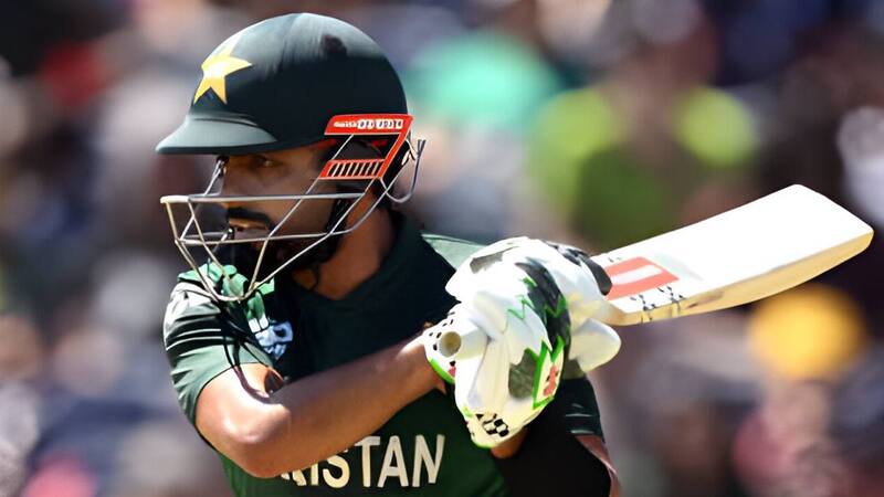 Babar batting during a T20I