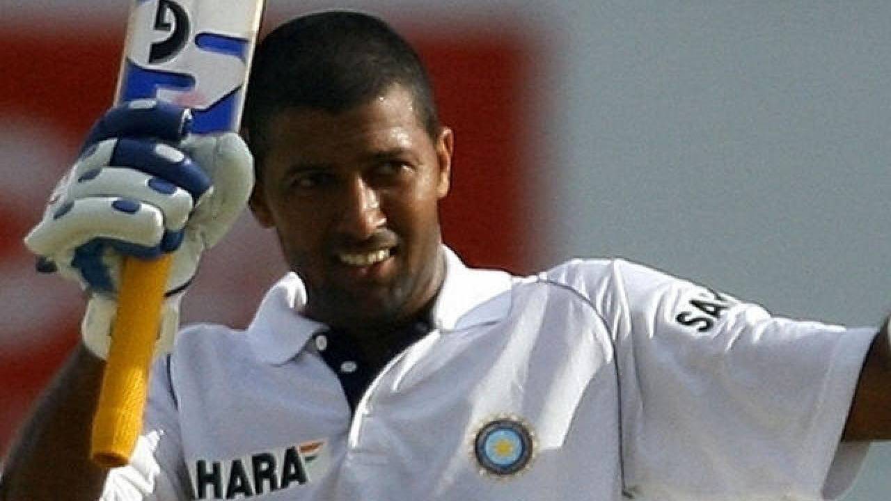 Jaffer scoring a Test century