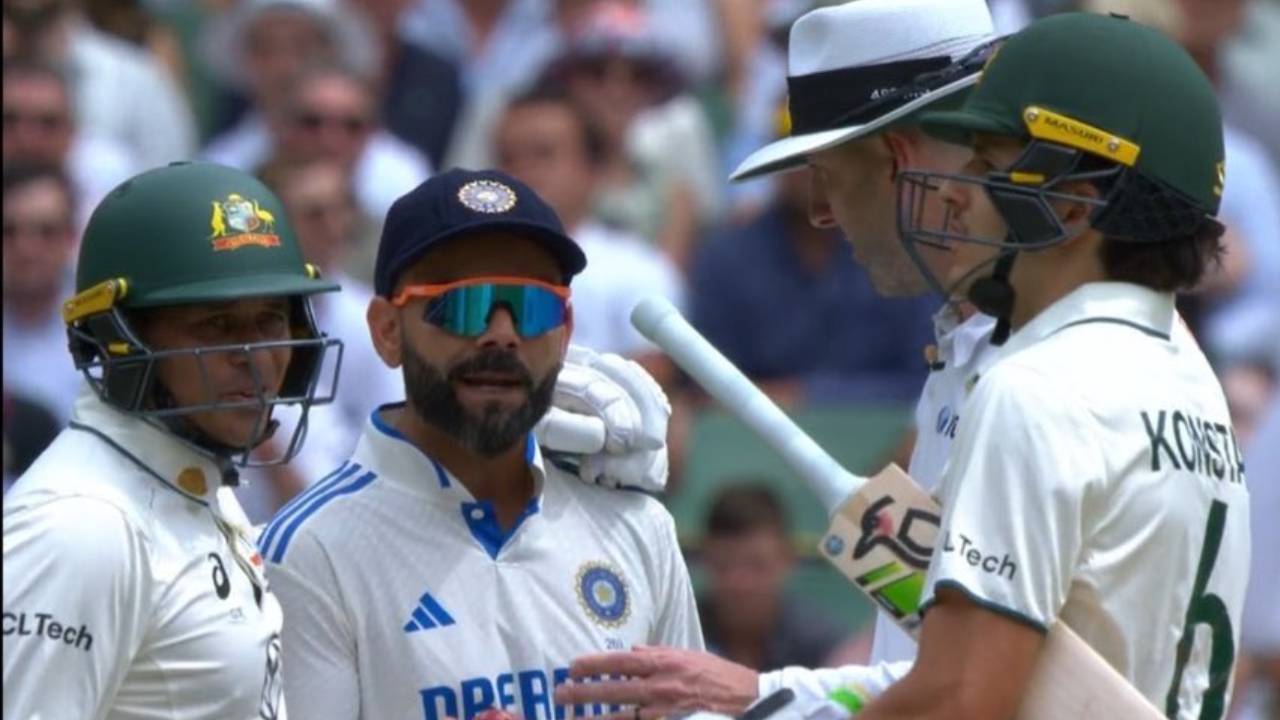 Virat Kohli and Sam Konstas