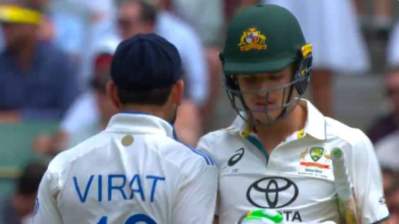 Virat Kohli and Sam Konstas