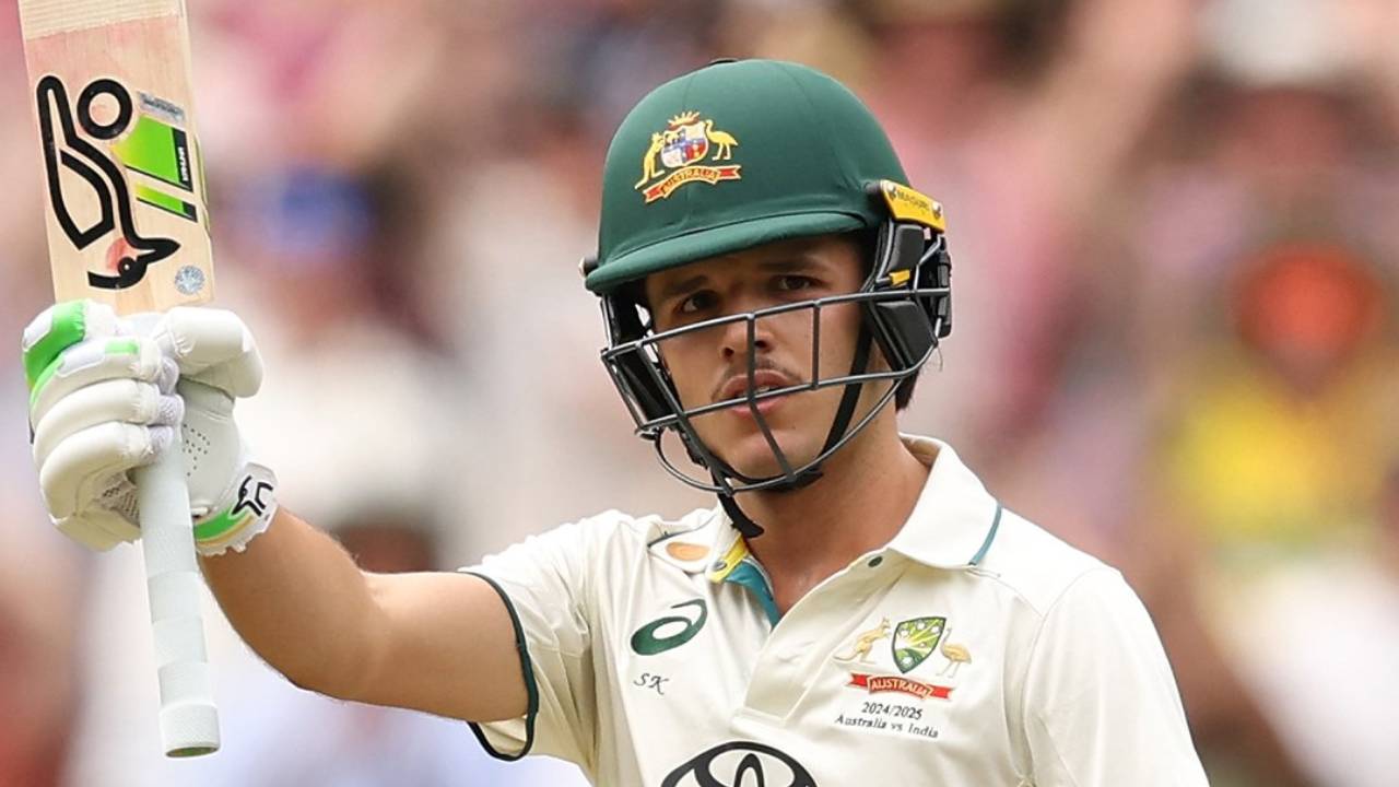 Konstas scoring a Test half-century