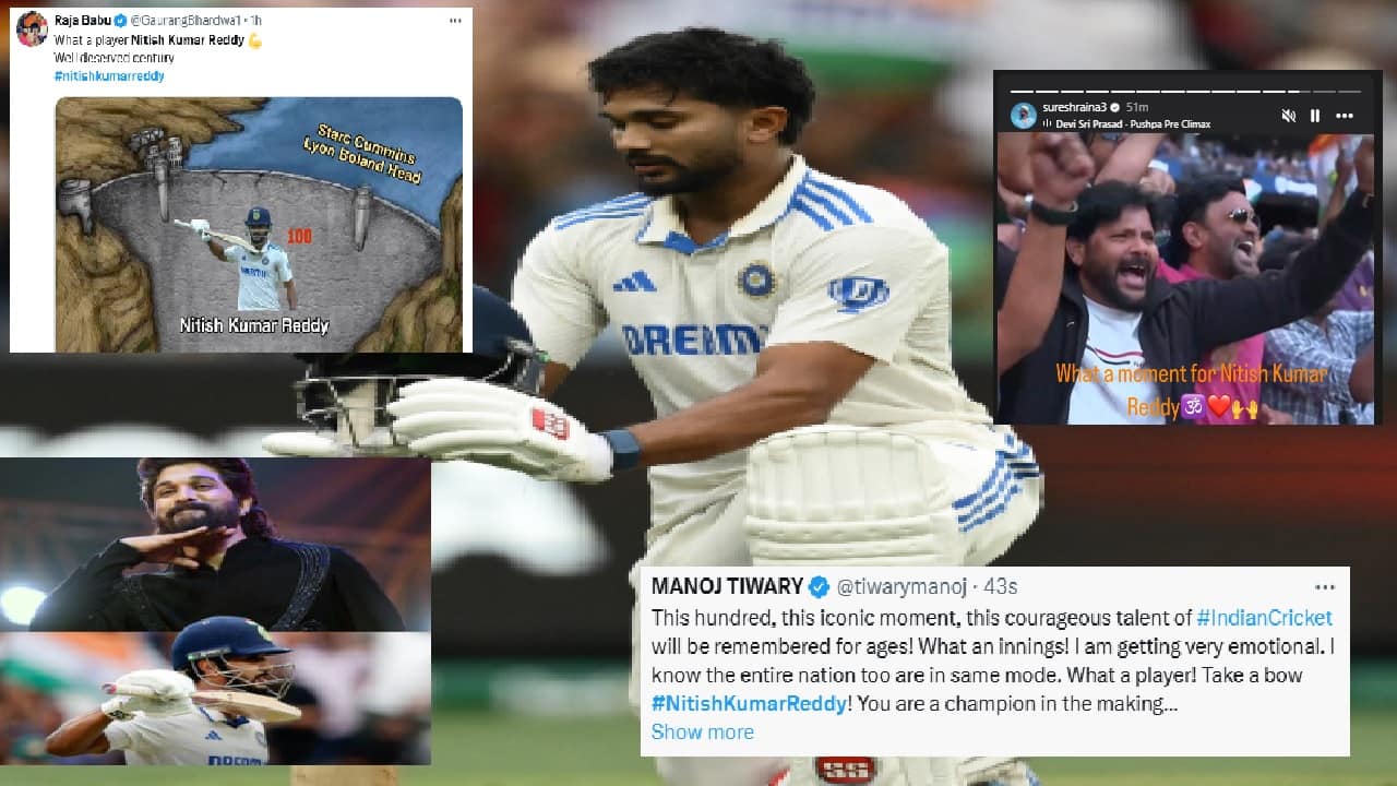 Nitish kumar reddy social media reaction