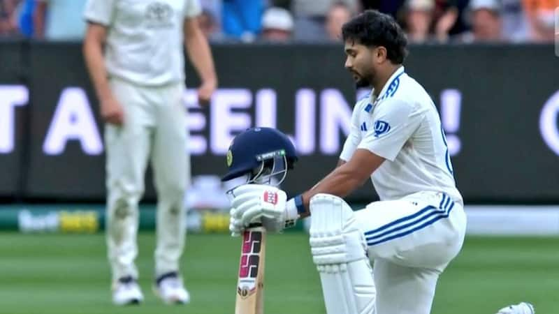 Nitish Reddy scoring a Test century