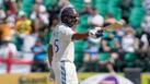 Rohit batting during a Test match