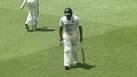 Rohit heading back to the dugout after getting dismissed