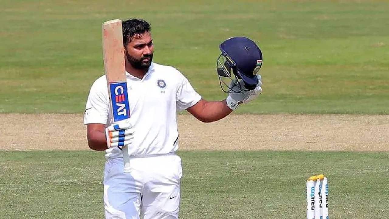 Rohit scoring a Test century