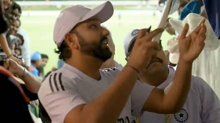India captain Rohit sharma ends fans 10 year wait for autograph in Australia Watch Video