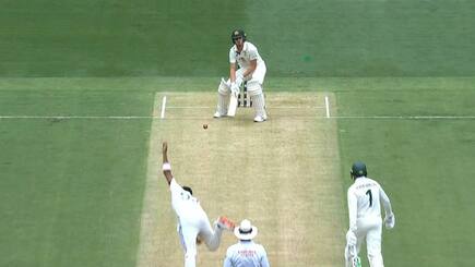 Sam Konstas reverse ramp six against Jasprit Bumrah in Boxing day test