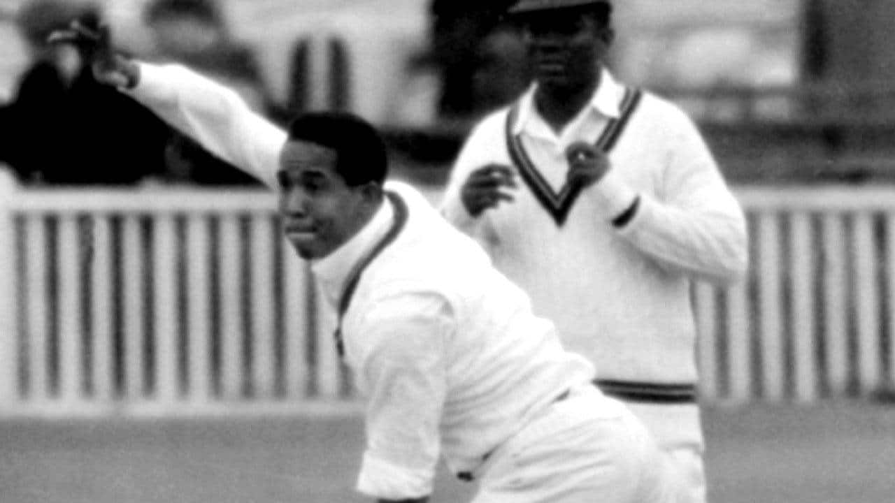 Sobers bowling during a Test match