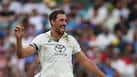 Starc taking a wicket in a Test match