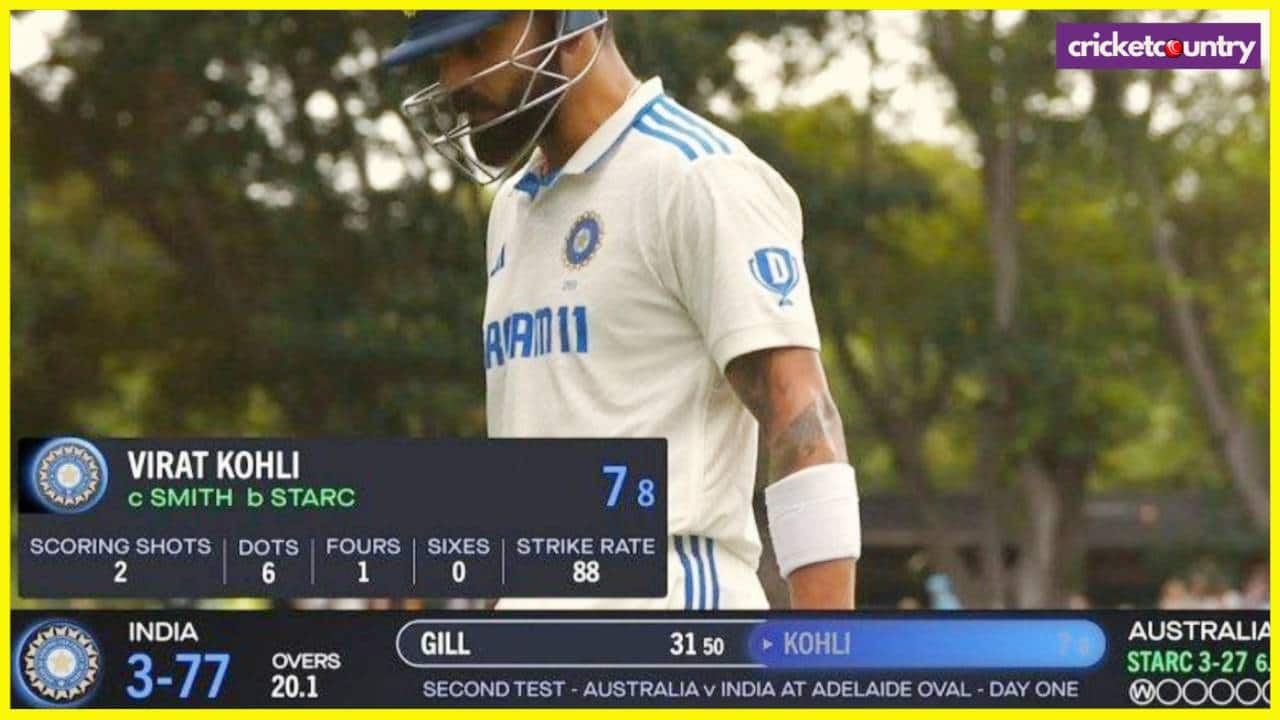 Virat Kohli out in Adelaide Test Match
