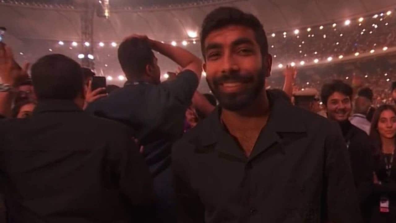 Bumrah attending Coldplay's concert