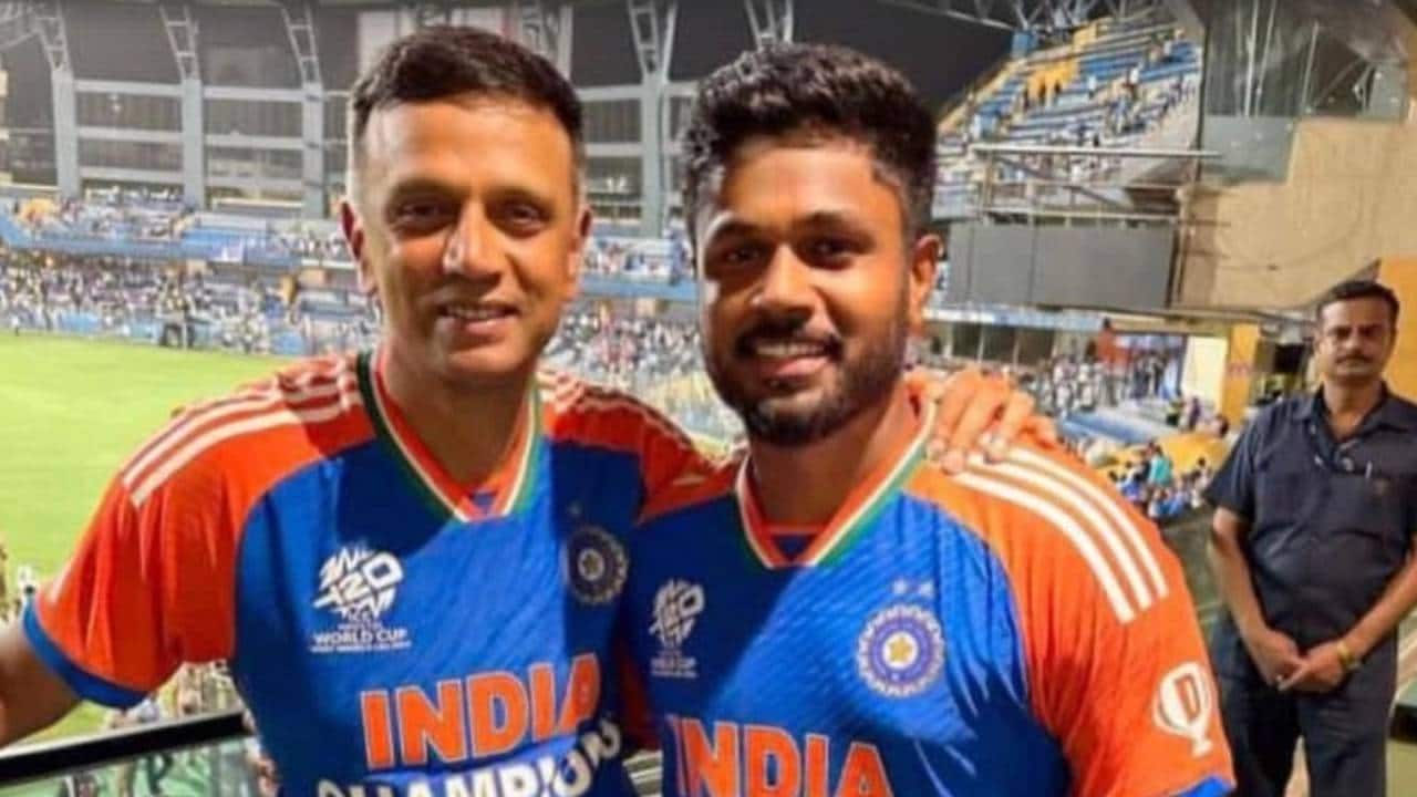 Rahul Dravid and Sanju Samson