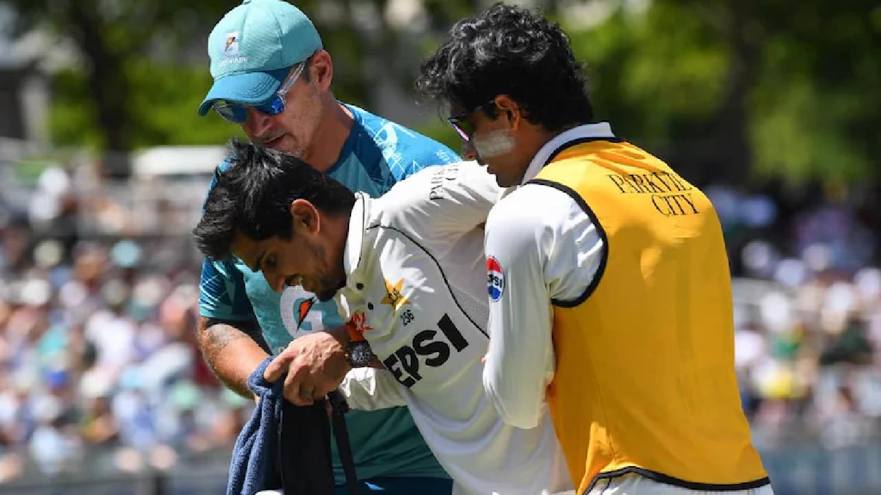 Injured Saim Ayub