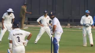 Rohit Sharma hits Mumbai’s Ranji Trophy nets, bats alongside Ajinkya Rahane