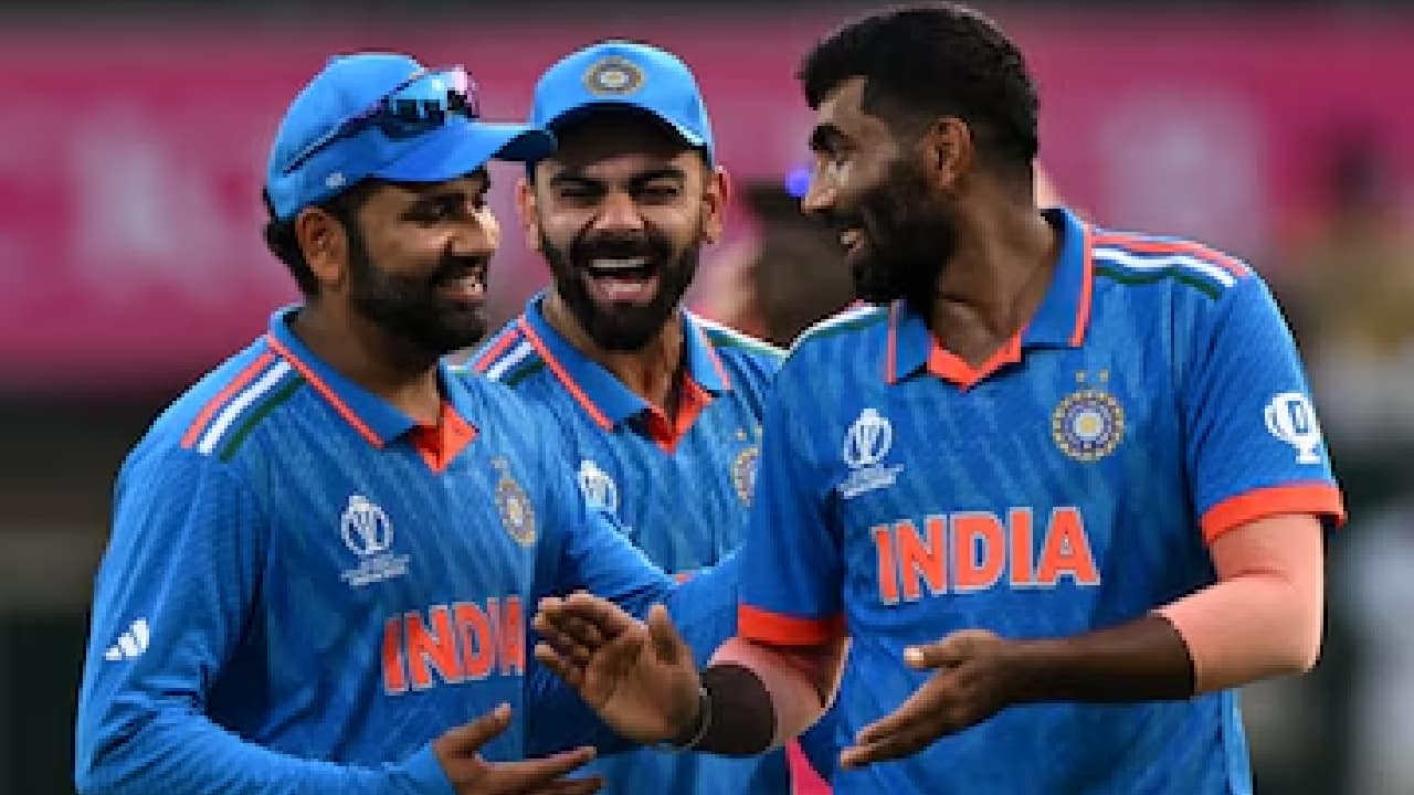 Rohit Sharma, Virat Kohli and Jasprit Bumrah