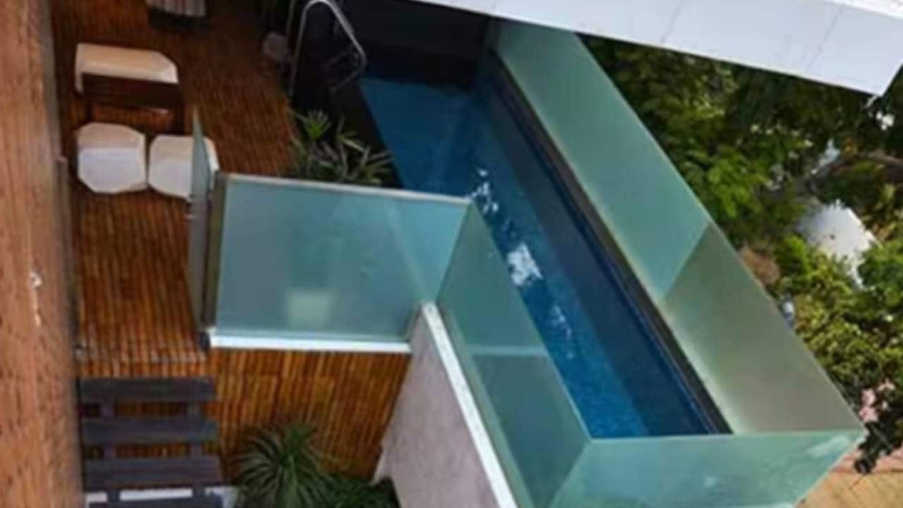 Hanging pool in Virat Kohli's home