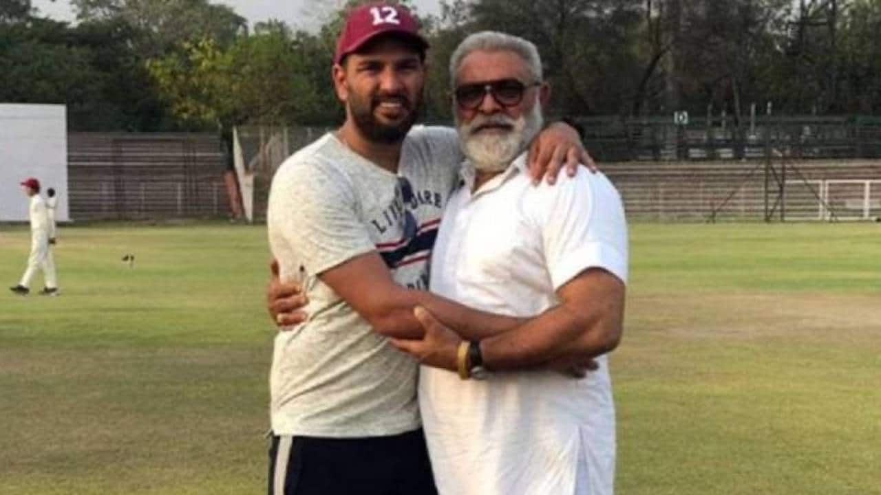 Yuvraj Singh with Yograj Singh