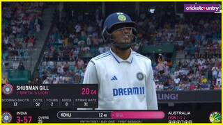 WATCH: Shubman Gill Got OUT on Nathan Lyon in First Session of Sydney Test