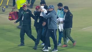 WATCH: Rachin Ravindra sustains serious injury during Pakistan ODI, gets taken off the field