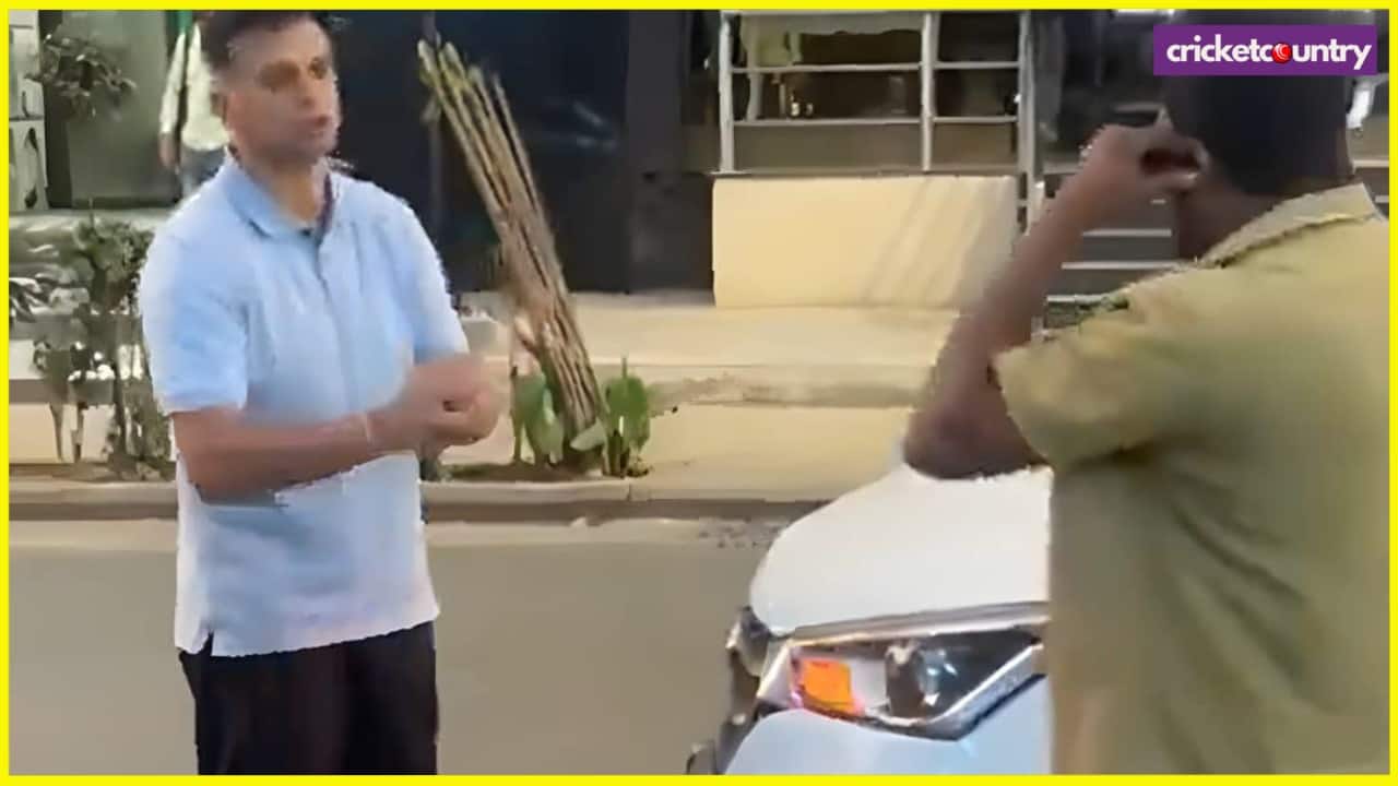 Rahul Dravid Car accident in bengaluru
