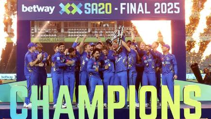 MI Cape Town Clinch SA20 Maiden Title beat Sunrisers Eastern Cape by 76 runs in SA20 2025 final