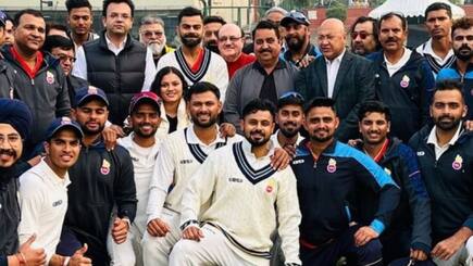 delhi-wins-ranji-match beat railways-fans-disappointed-as- virat kohli-did-not-bat in second innings
