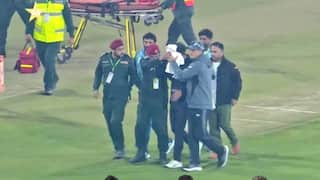 CSK Star rachin ravindra badly injured ball hit on head during fielding video goes viral