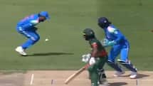 WATCH: Hardik Pandya drops easy catch, provides Towhid Hridoy with MASSIVE lifeline
