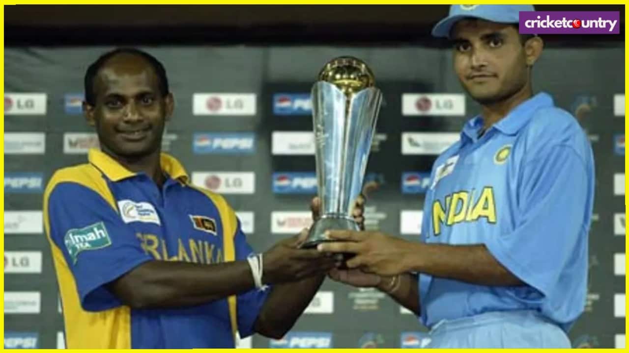 Sanath Jayasuriya and Sourav Ganguly Champions Trophy 2002