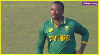 South Africa’s coach Wandile Gwavu had to come out for fielding in team’s tri-series clash against New Zealand in Lahore