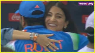 WATCH Anushka Sharma And Rohit Sharma hugged After India win Champions Trophy 2025