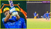 MS Dhoni Helicopter shot against Matheesha Pathirana in net session ahead of IPL 2025 Watch Video