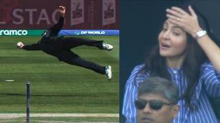 WATCH: Anushka Sharma’s reaction on Virat Kohli getting dismissed by Glen Phillips’ Areal catch during Champions Trophy clash