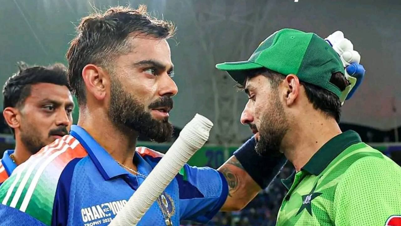 Virat Kohli and Abrar Ahmed