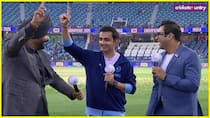 Gautam Gambhir bhangra with Navjot Singh Sidhu after team India lift champions trophy 2025 title