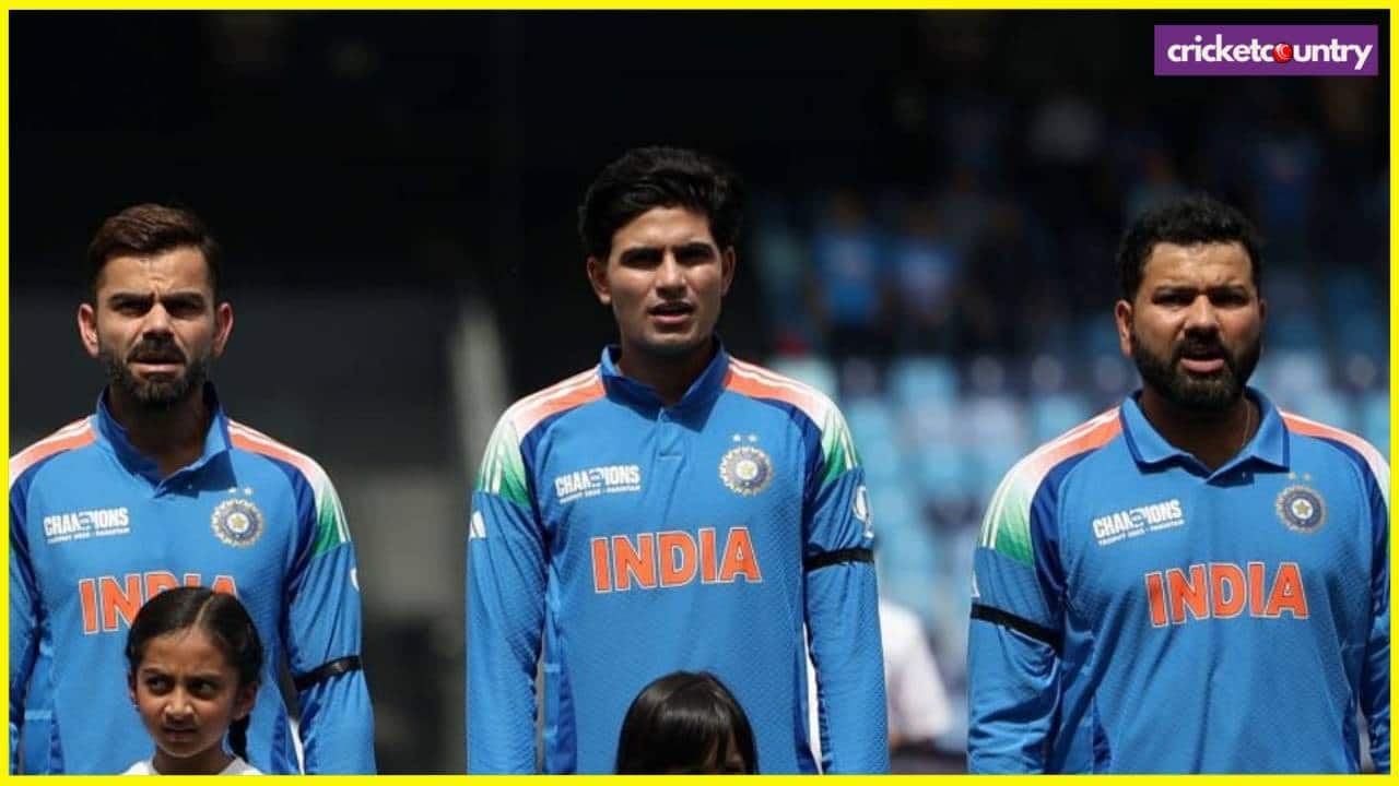 Team India with Black Armbands
