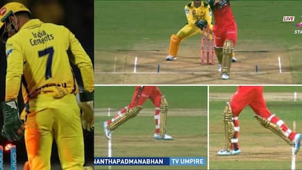 MS Dhoni lightning stump sent phil salt to pavilion virat kohli shocked video goes viral
