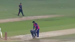 WATCH: Fan breaches security in Guwahati to touch Riyan Parag’s feet during KKR vs RR IPL 2025 clash between
