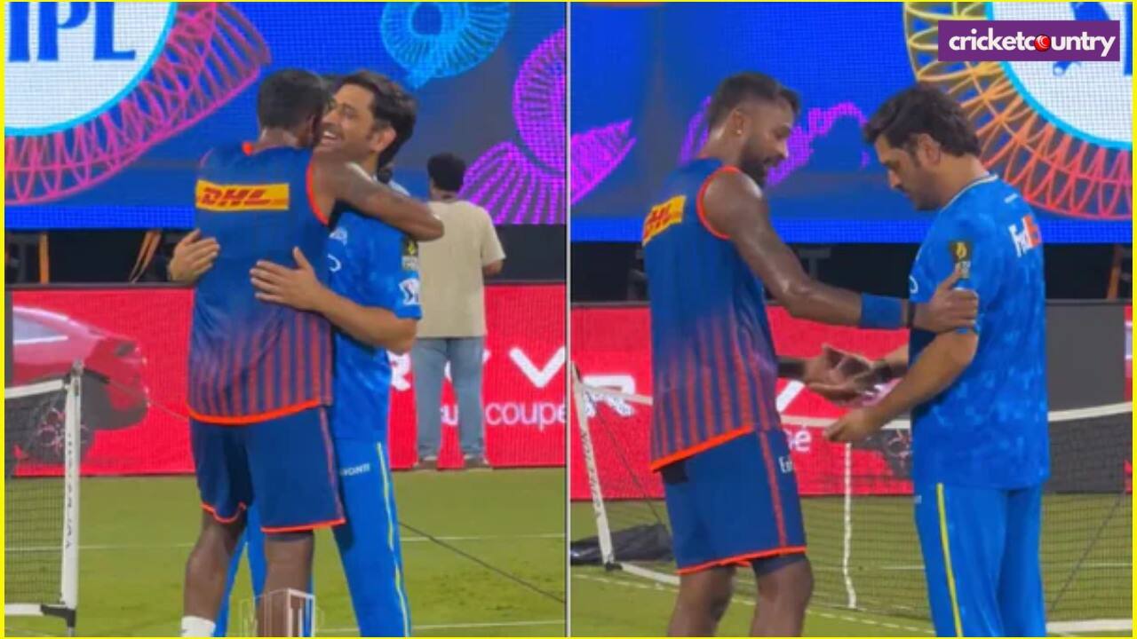 Hardik Pandya and MS Dhoni