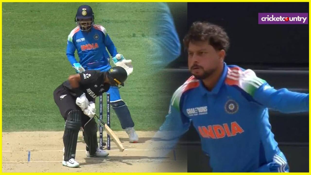 Kuldeep Yadav bowled rachin ravindra with googly