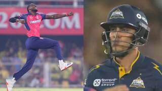 Jofra archer bowled Shubman Gill with 148 kmph speed bowl in GT VS RR IPL 2025 Match