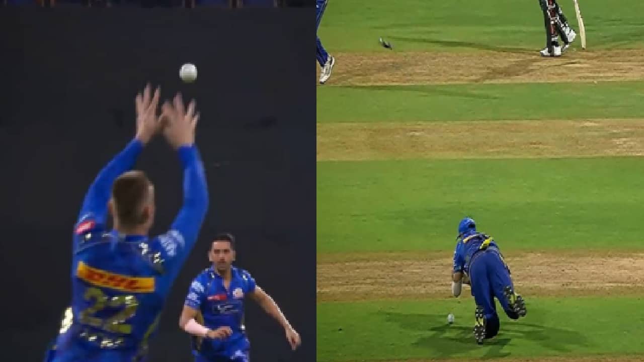 Mumbai Indians drop catch