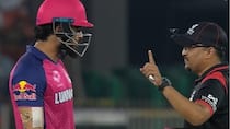 WATCH: Riyan Parag has an animated chat with umpires after Controversial DRS decision during GT vs RR clash