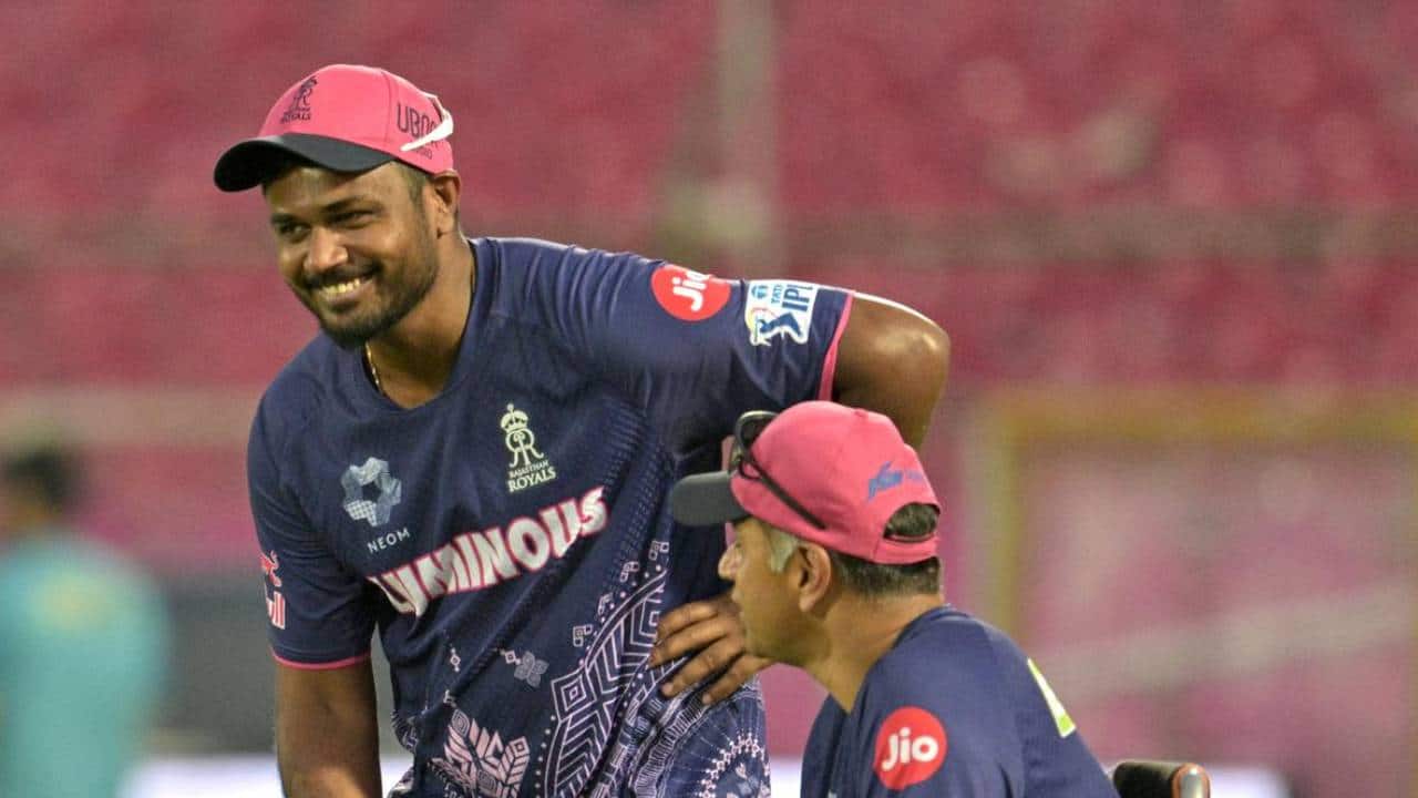 Sanju Samson and Rahul Dravid