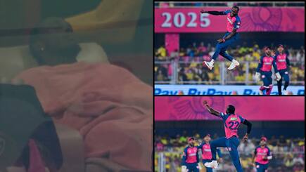 Jofra archer sleeps during match against pbks then bowled shreyas iyer and priyans arya video goes viral